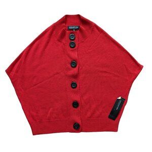 JONES NEW YORK Women Red Wool Vest Size PS NEW MSRP $139